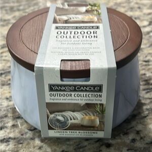 Yankee Candle with Gray Marble Lid